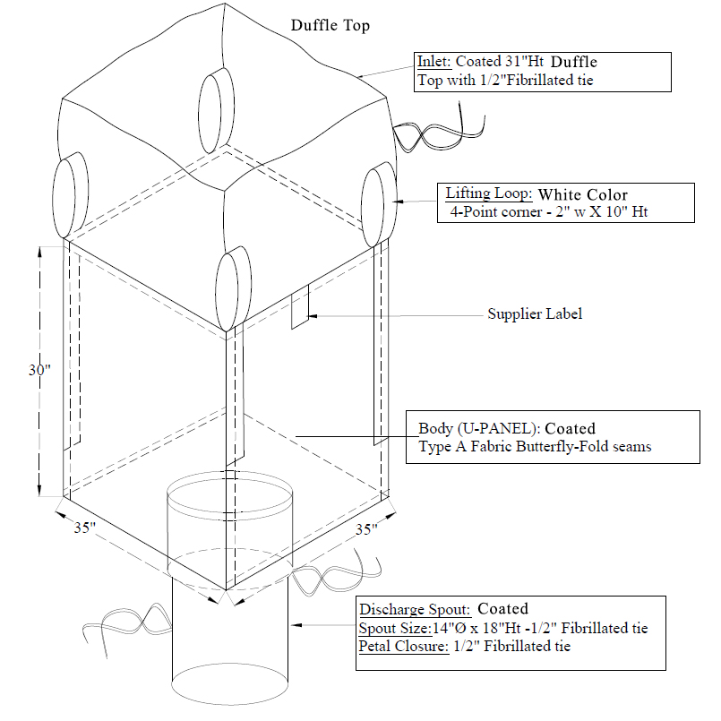 FIBC Bulk CAD Drawing