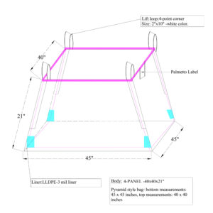 sketch design of washout bag