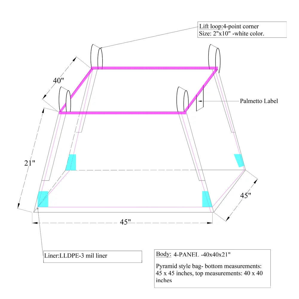 sketch design of washout bag