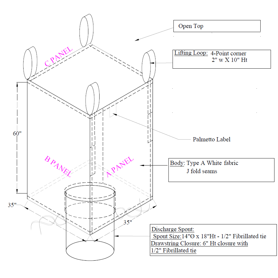 Bulk Bag CAD Drawing
