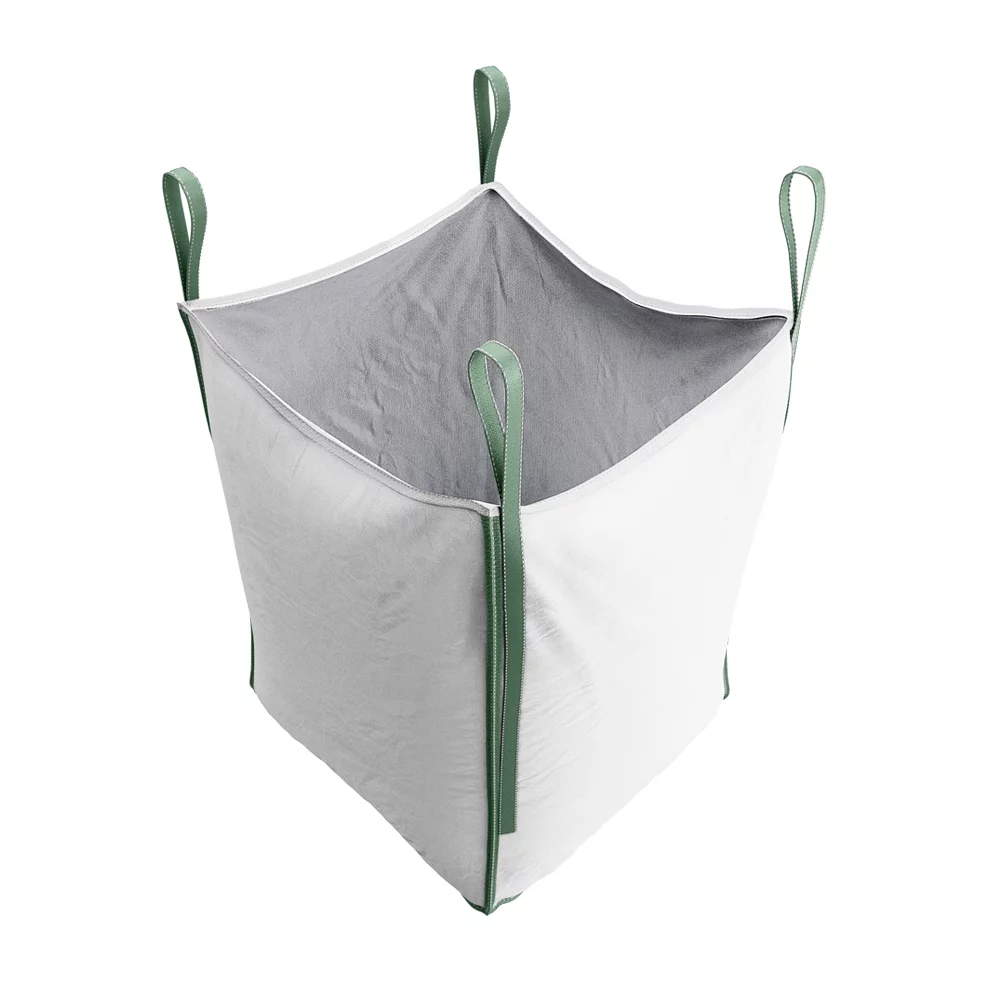 Open Top Flat Bottom Bulk Bag Top View