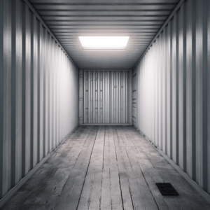 clean shipping container
