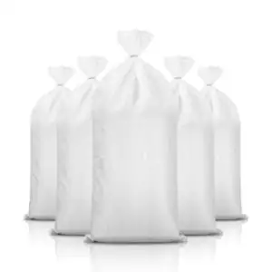 Sand Bags, Woven Polypropylene Empty White Sandbags - Open Top, 22" x 36"