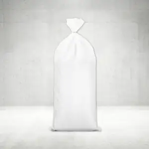 Large Sand Bags, Woven Polypropylene Empty White XL Sandbags with Tie String - 18" x 30"
